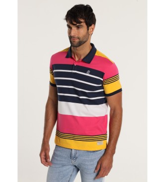 Bendorff BENDORFF - Short sleeve polo shirt with multicolour stripe print