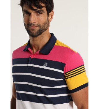 Bendorff BENDORFF - Short sleeve polo shirt with multicolour stripe print
