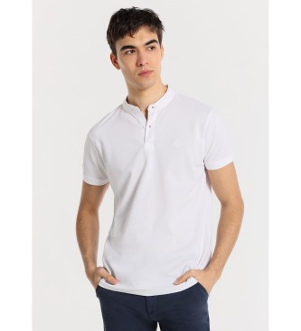 Bendorff BENDORFF - Klasična polo majica s kratkimi rokavi v beli barvi z belim ovratnikom