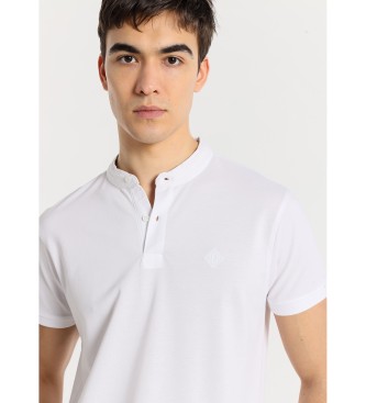 Bendorff BENDORFF - Klasična polo majica s kratkimi rokavi v beli barvi z belim ovratnikom