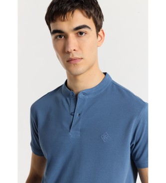 Bendorff BENDORFF - Klasyczna koszulka polo z krótkim rękawem i kołnierzykiem mao, niebieska