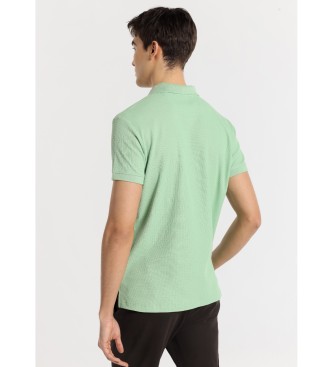 Bendorff BENDORFF - Tkana polo majica s kratkimi rokavi iz žakarda klasičnega kroja zelena