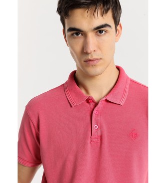 Bendorff BENDORFF - Kurzarm-Poloshirt einfarbig overdye Stoff rosa