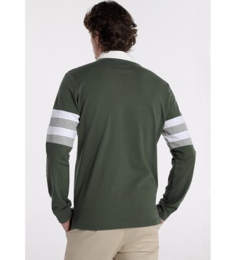 Bendorff Camisa pólo de manga comprida com detalhes verdes