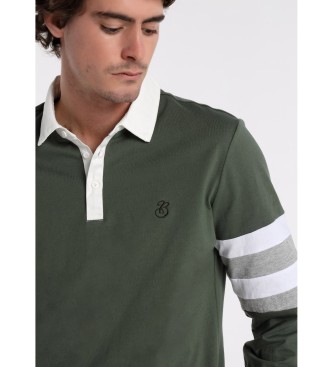 Bendorff Camisa pólo de manga comprida com detalhes verdes