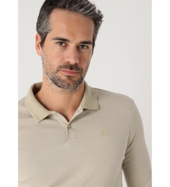 Bendorff Langrmet gr jacquardvvet poloshirt