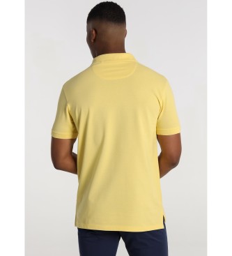 Bendorff Polo in piqué con logo in tono giallo