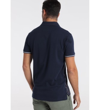Bendorff Pique Abstracto camisa pólo de manga curta estampada marinha