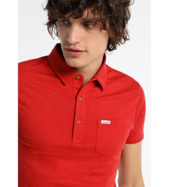 Bendorff Slub Short Sleeve Polo Shirt With Pocket Blue