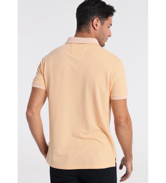 Bendorff Short sleeve polo Slub Pique Jaquard Collar Comfort Orange