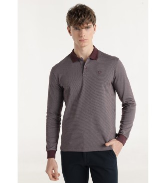Bendorff Polo con logo jacquard granato