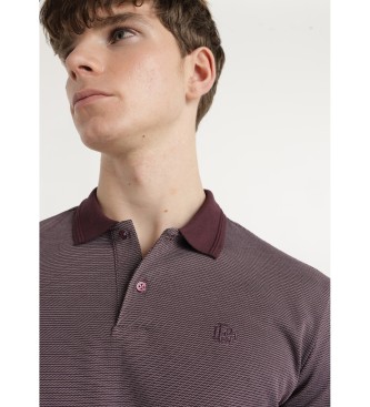 Bendorff Polo con logo jacquard granato