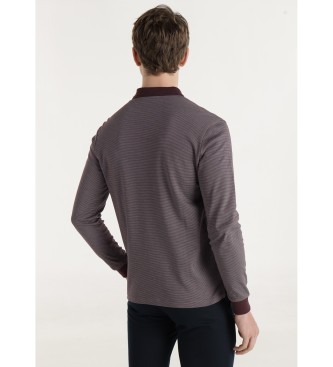 Bendorff Polo con logo jacquard granato