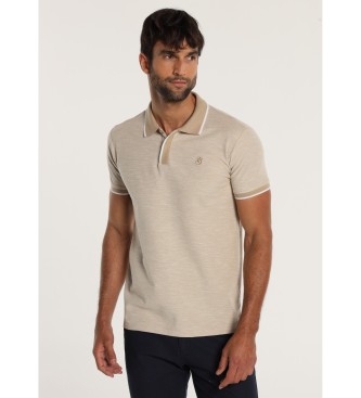 Bendorff Short sleeve pique polo shirt in melange fabric