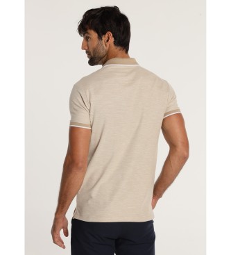 Bendorff Short sleeve pique polo shirt in melange fabric