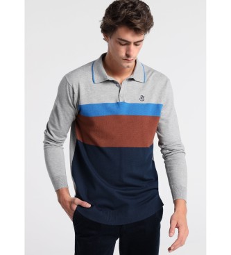 Bendorff Tricot Stripes gray polo shirt
