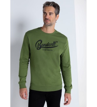 Bendorff BENDORFF - Basic sweatshirt with box collar green