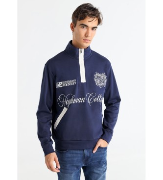 Bendorff Felpa con zip blu scuro