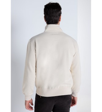 Bendorff Sweatshirt avec fermeture clair blanc cass