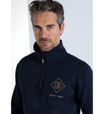 Bendorff Sweatshirt med navy lynlslukning