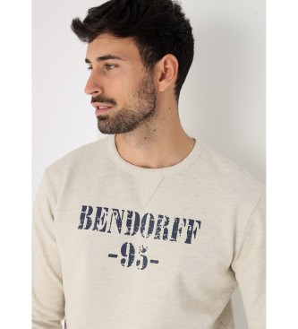 Bendorff Hoodless sweatshirt graphic grey box collar