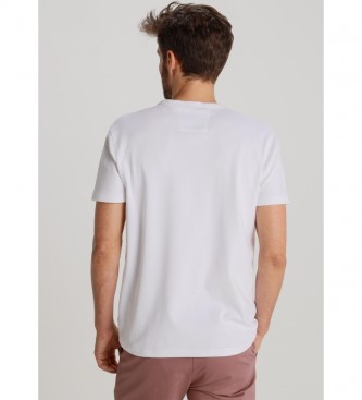 Bendorff T-shirt bianca con stampa floccata