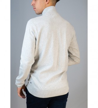 Bendorff Basic Pullover Zip neck grey