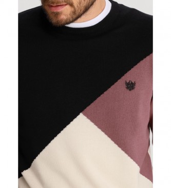 Bendorff Tricolor sweater black, beige, brown 