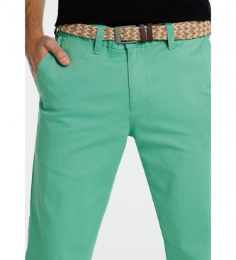 Bendorff Pantalones Chino Confort Fit Verde
