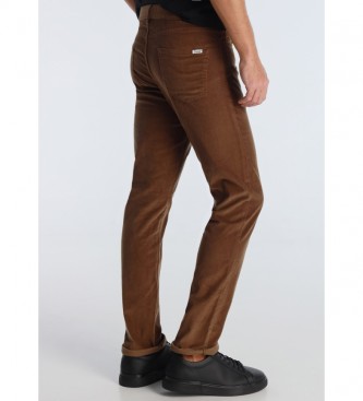 Bendorff Pantalon en velours ctel marron  5 poches