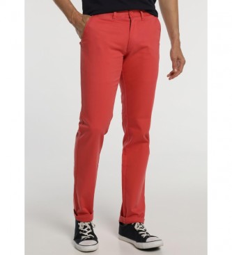 Bendorff Pantalon Chino Confort Fit rojo 