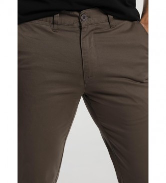 Bendorff Pantaloni chino Comfort Fit marrone scuro