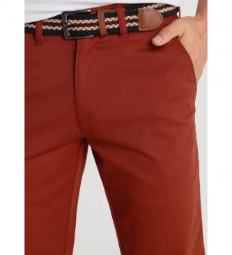 Bendorff Pantalones Chino Confort Fit marrón teja