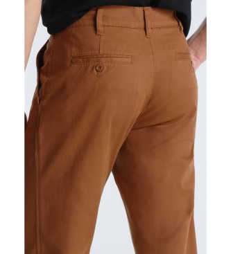 Bendorff Pantalon chino marron à coupe confortable