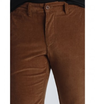 Bendorff Pantalon chino en velours côtelé marron 