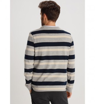 Bendorff Sweatshirt Woven Stripe 1995 bleu