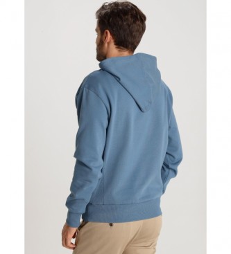 Bendorff Flock Print sweatshirt blue