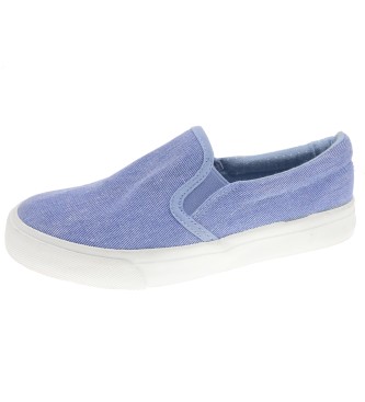 Beppi Blue Canvas Sneakers