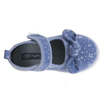 Beppi Blue Canvas Sneakers