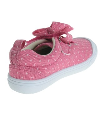 Beppi Pink Canvas Sneakers
