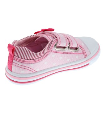 Beppi Pink Canvas Sneakers