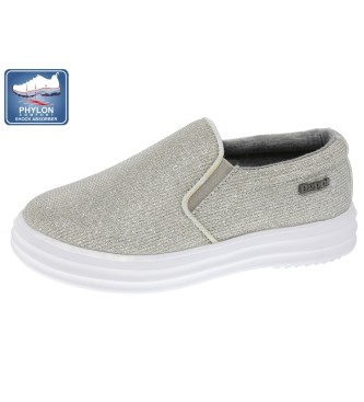 Beppi Casual silver sneakers