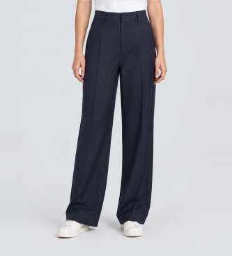 Berwich Pantalon Serena Crop marine