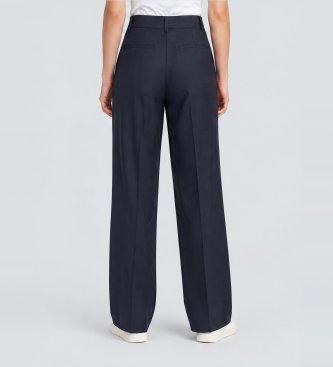 Berwich Pantalon Serena Crop marine