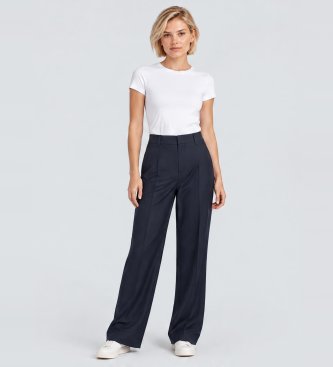 Berwich Pantalon Serena Crop marine