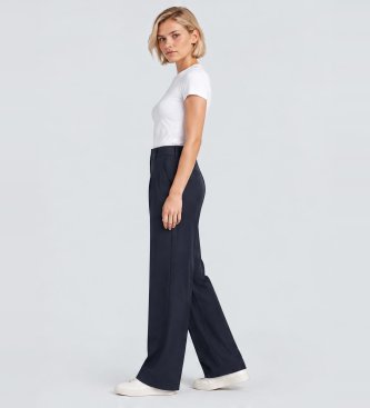 Berwich Pantalon Serena Crop marine