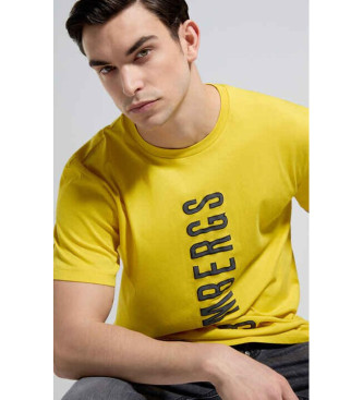 Bikkembergs T-shirt met geel logo