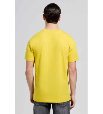 Bikkembergs T-shirt con logo giallo