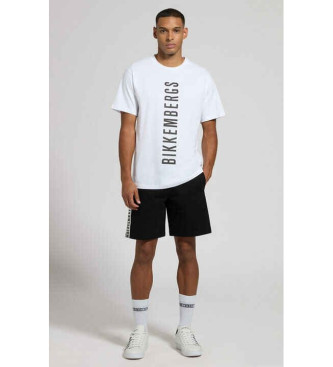 Bikkembergs T-shirt com logtipo branco