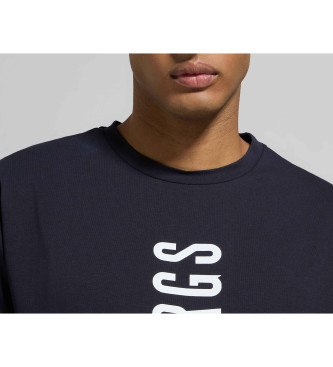 Bikkembergs T-shirt avec logo bleu marine